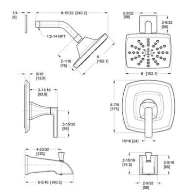 parts of a shower diagram