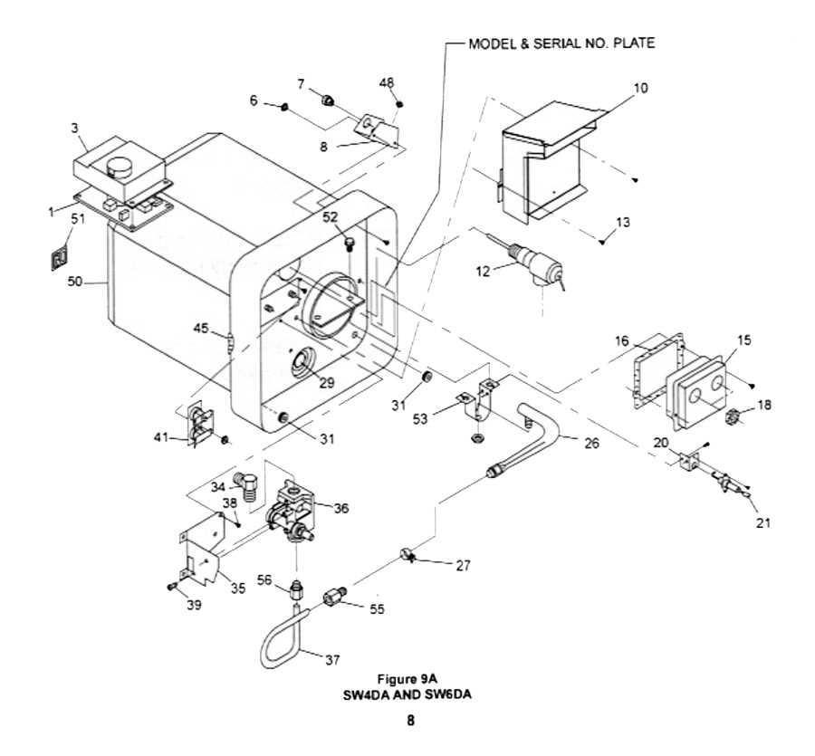 suburban oven parts diagram