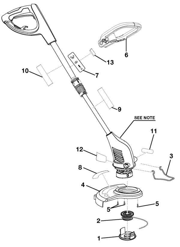 weedeater parts diagram