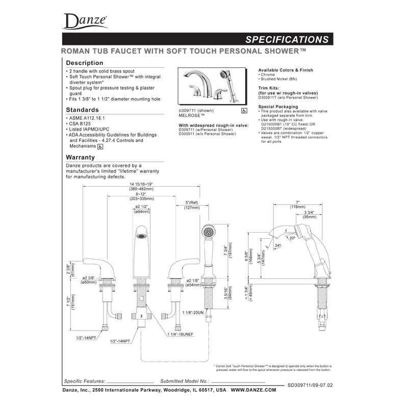 tub spout parts diagram