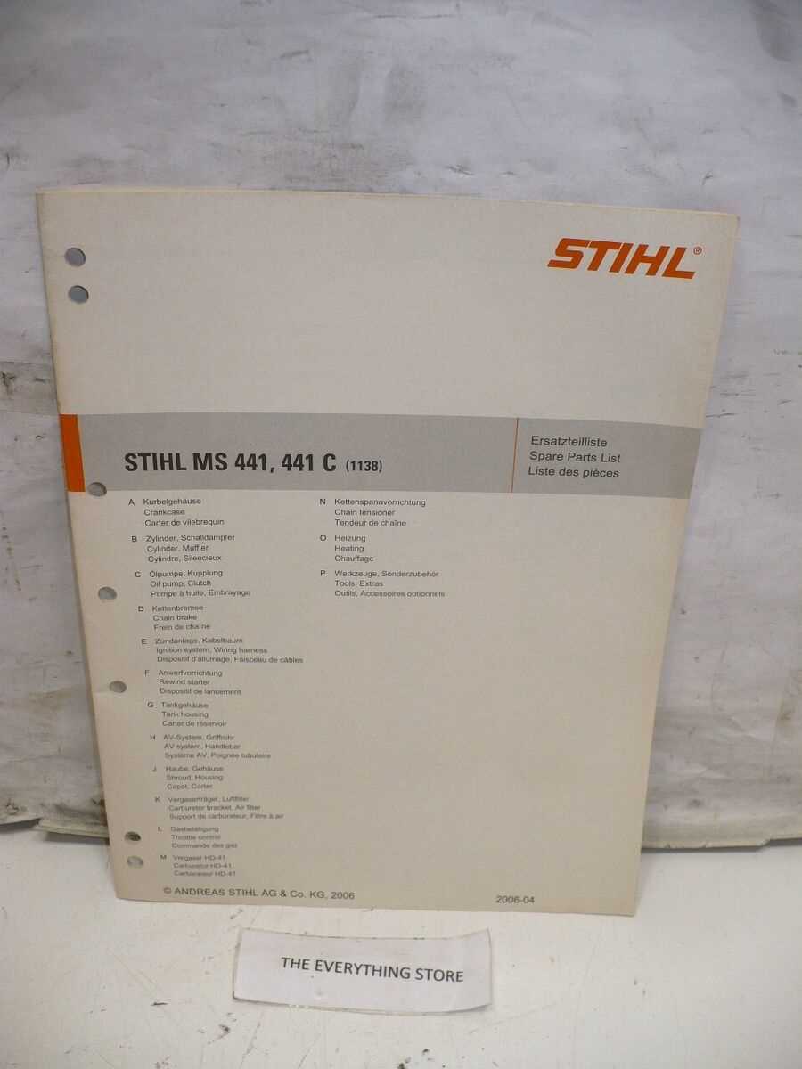 stihl 441 parts diagram