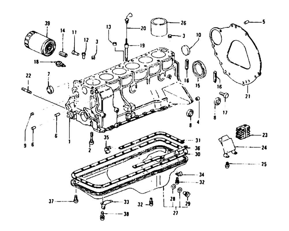 parts of an engine diagram