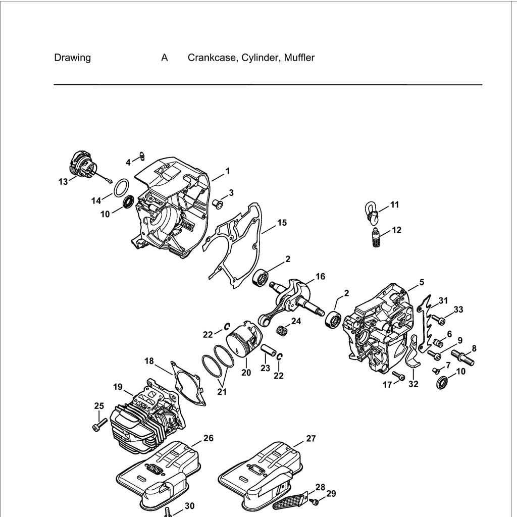stihl edger parts diagram