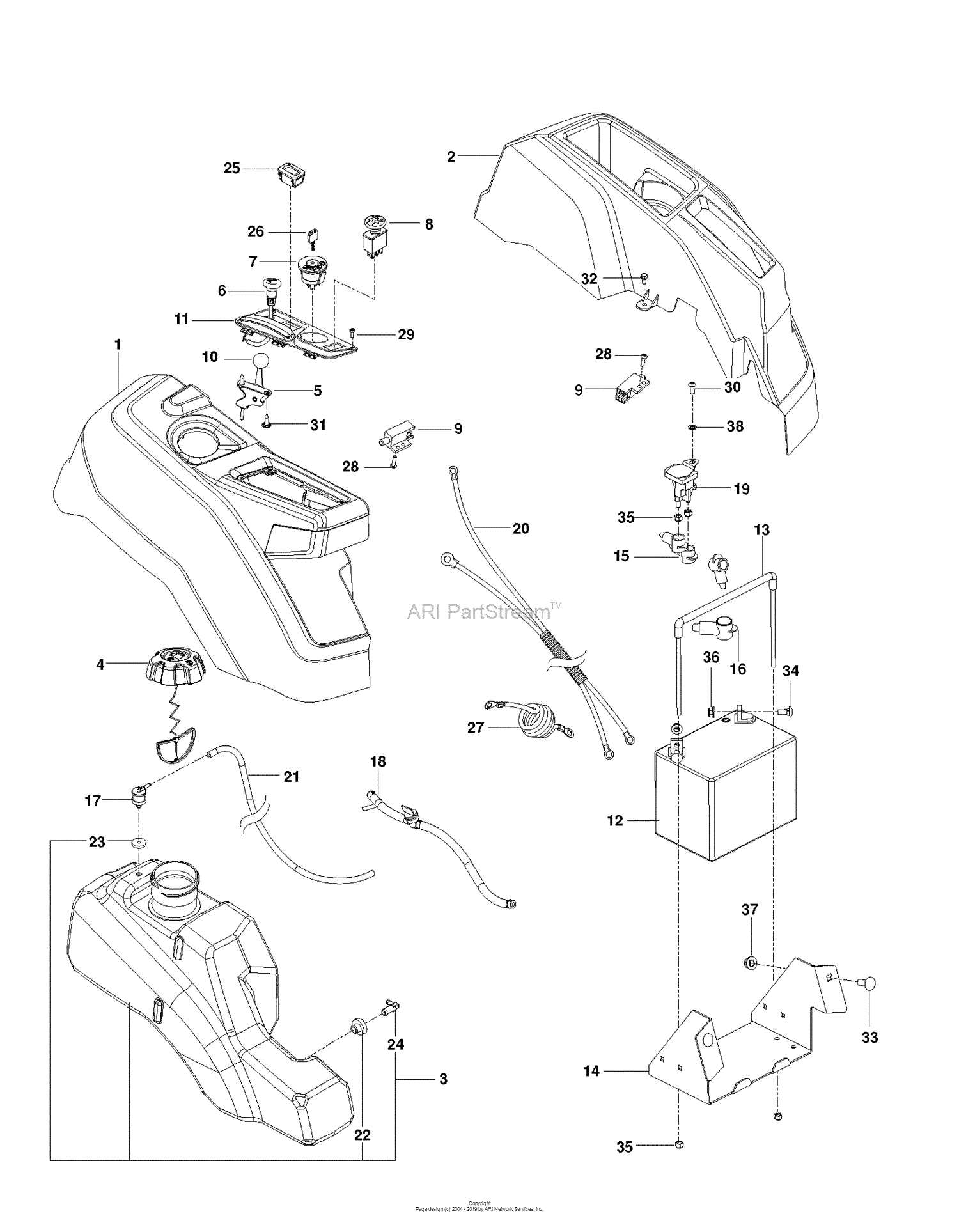 z254 parts diagram