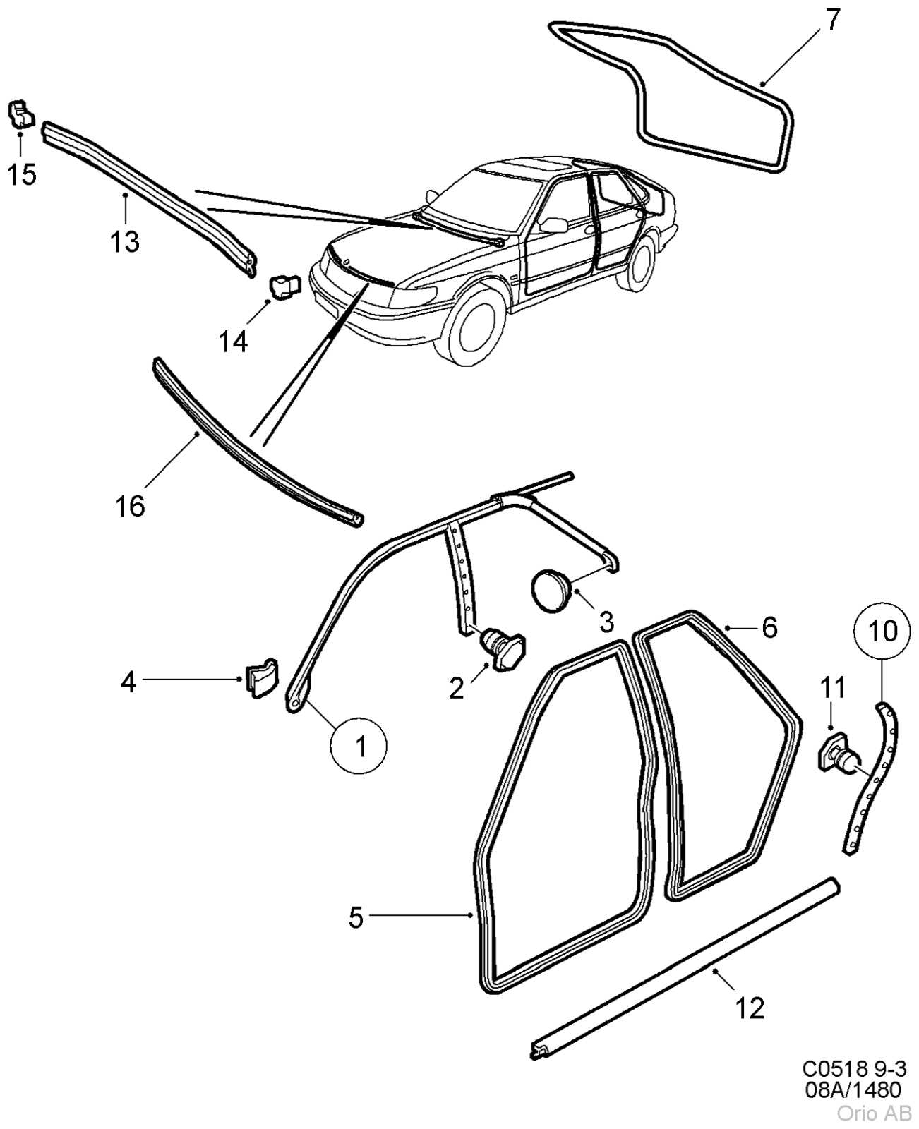 pontiac vibe parts diagram