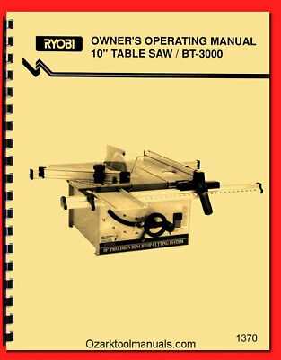 ryobi 10 table saw parts diagram