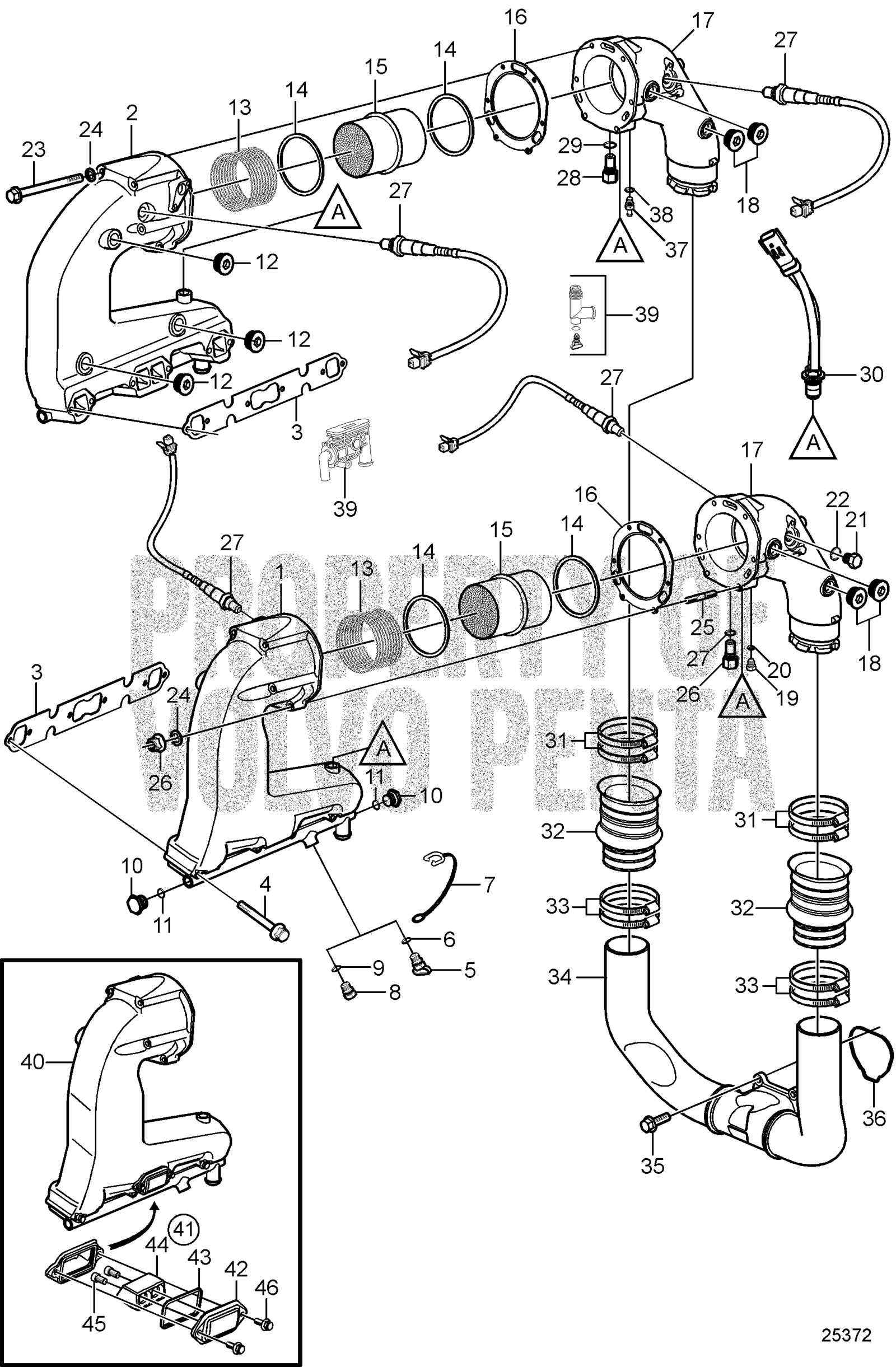 volvo penta 5.7 parts diagram