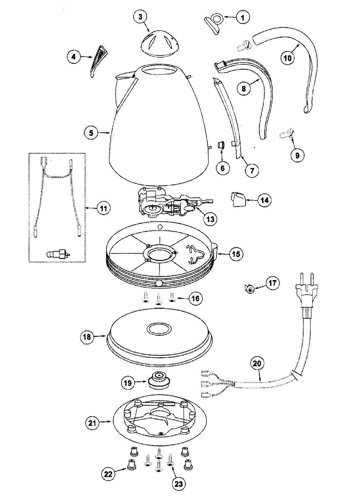 smeg kettle parts diagram