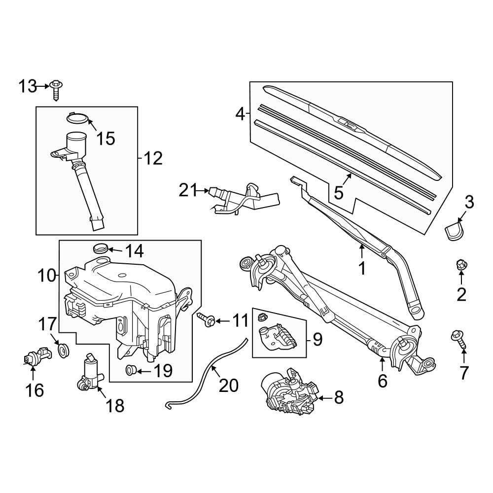 toyota highlander body parts diagram