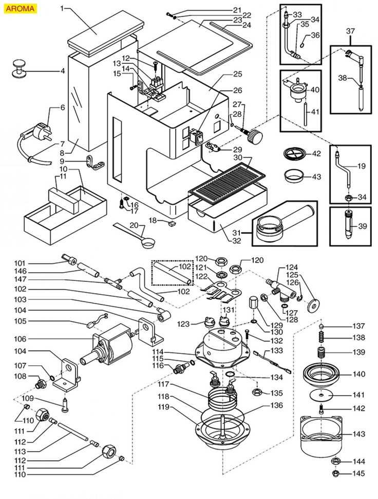 saeco intelia parts diagram