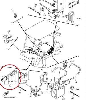 yamaha golf cart parts diagram