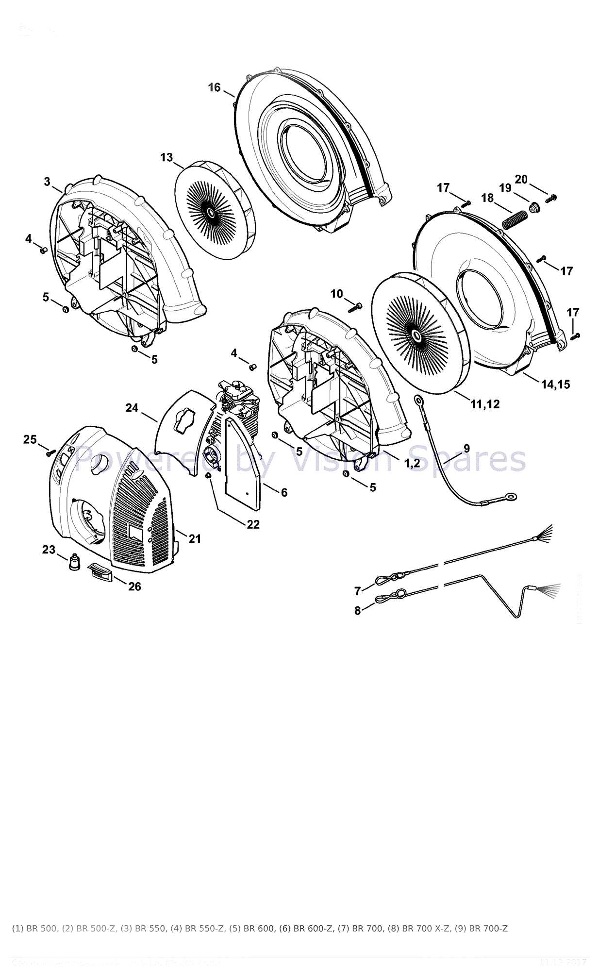 stihl br500 parts diagram