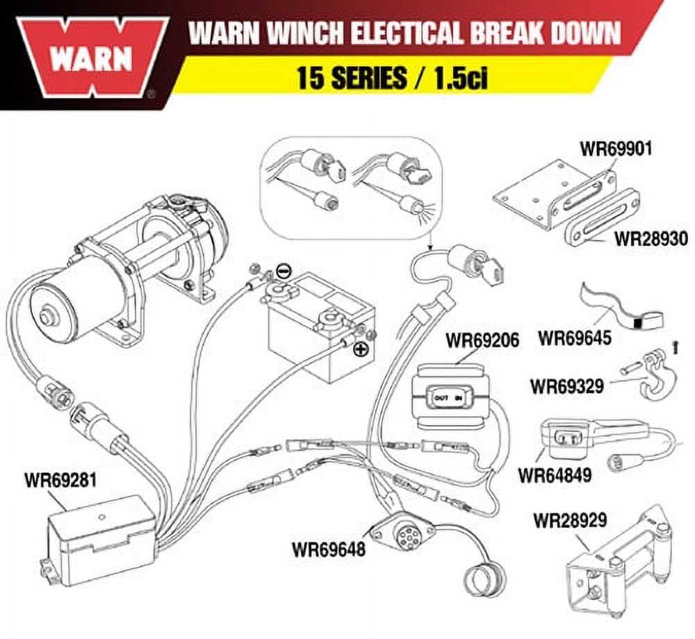 warn atv winch parts diagram