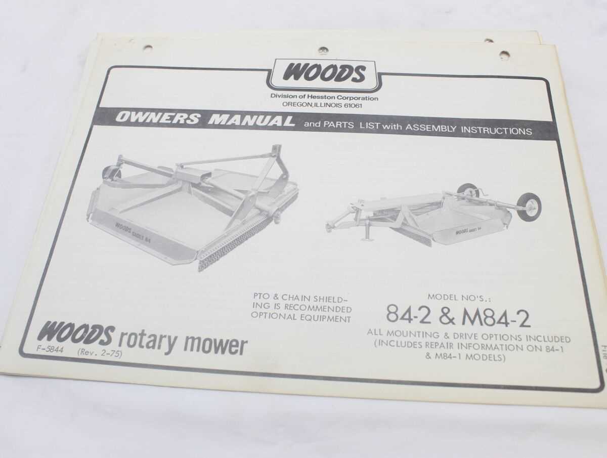 rotary mower parts diagram