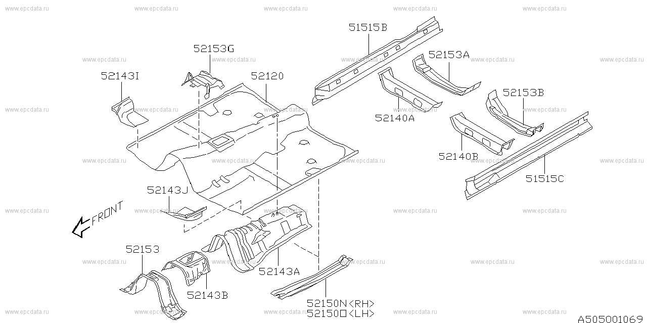 subaru forester body parts diagram