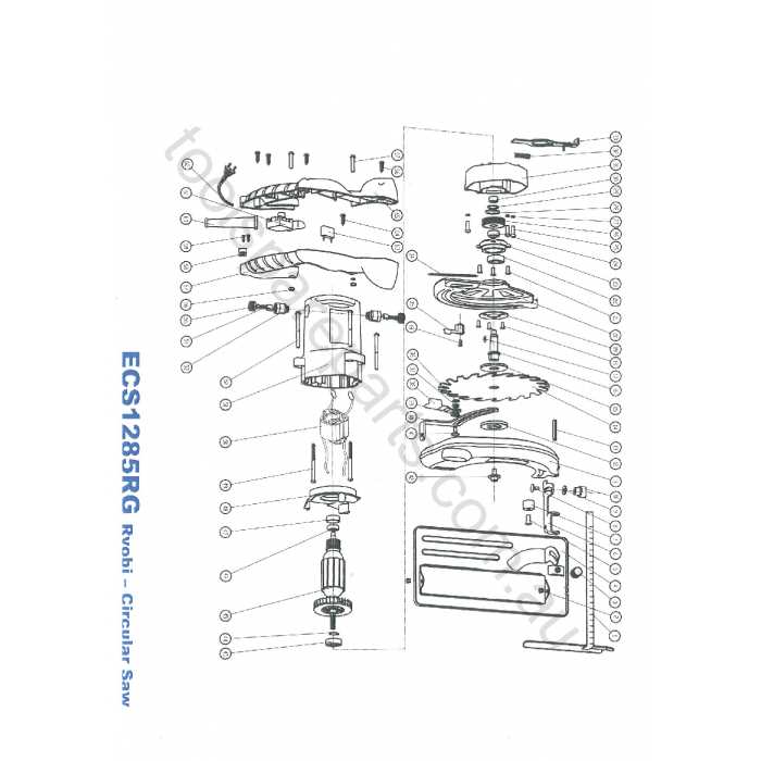 ryobi circular saw parts diagram