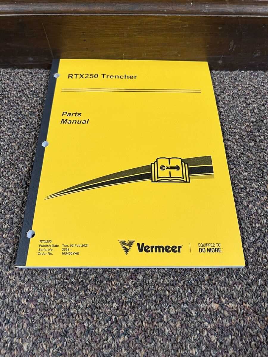 vermeer trencher parts diagram