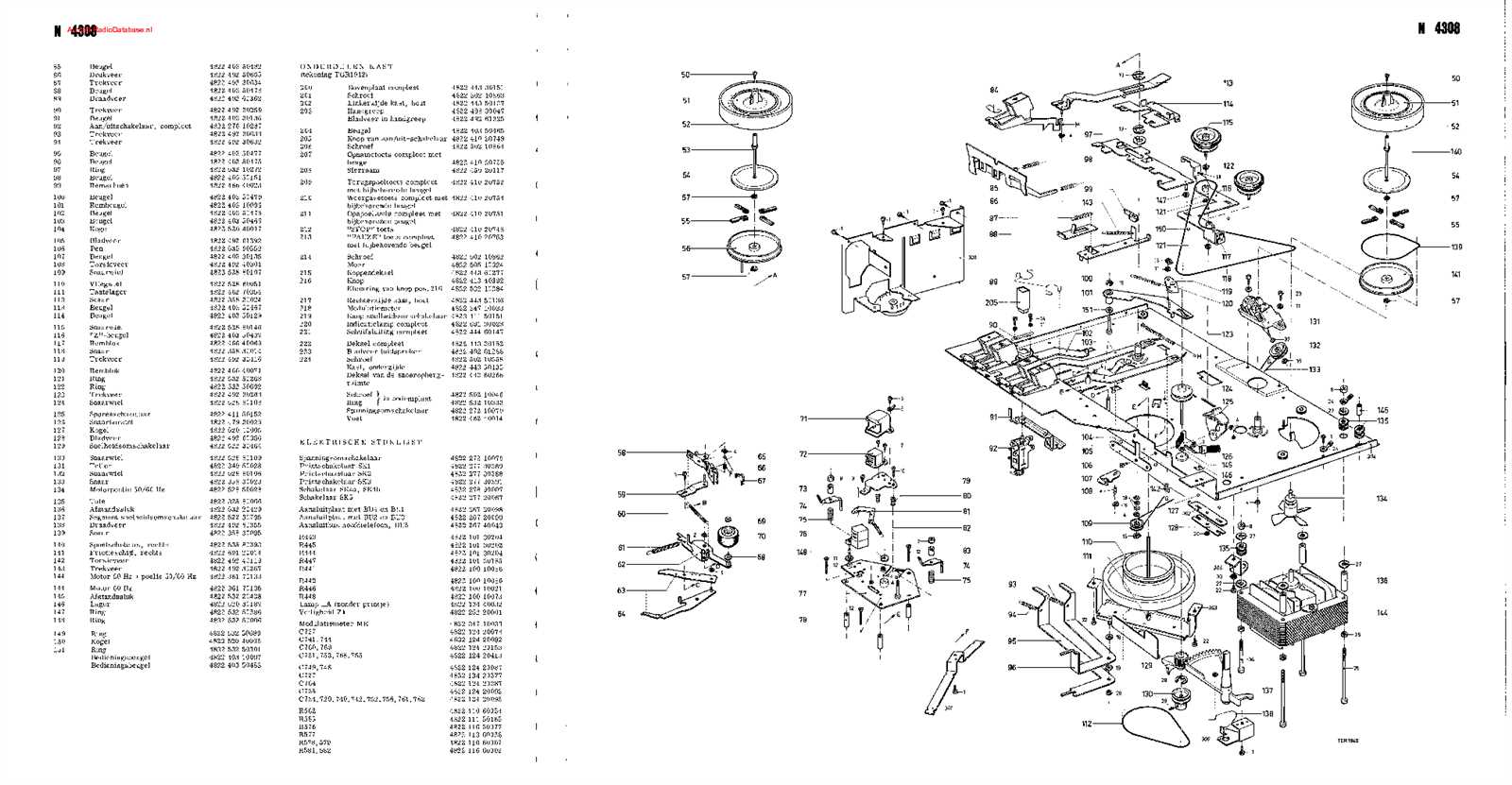 philips 4300 parts diagram