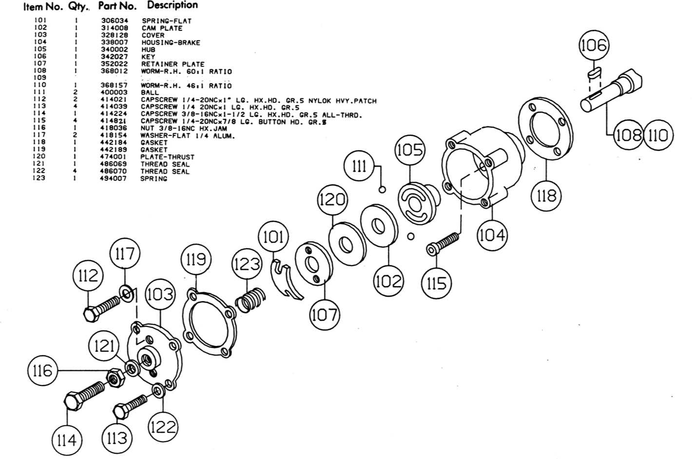 ramsey hydraulic winch parts diagram