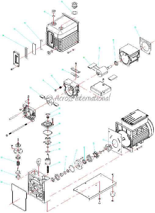 vacuum pump parts diagram