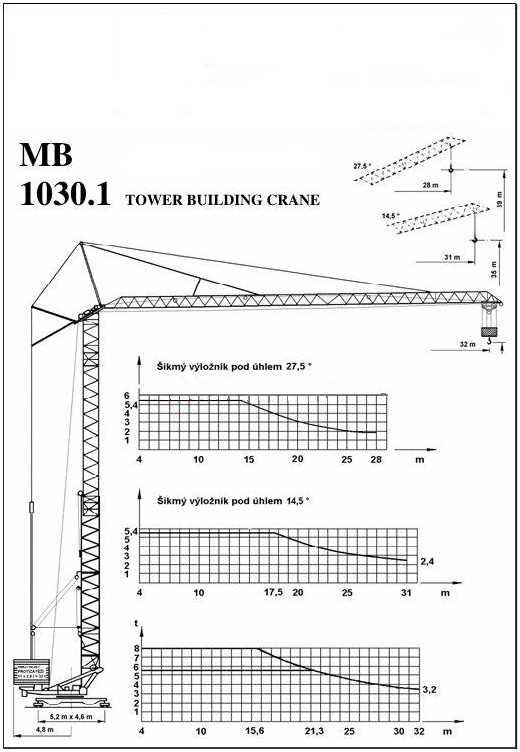 tower crane parts diagram