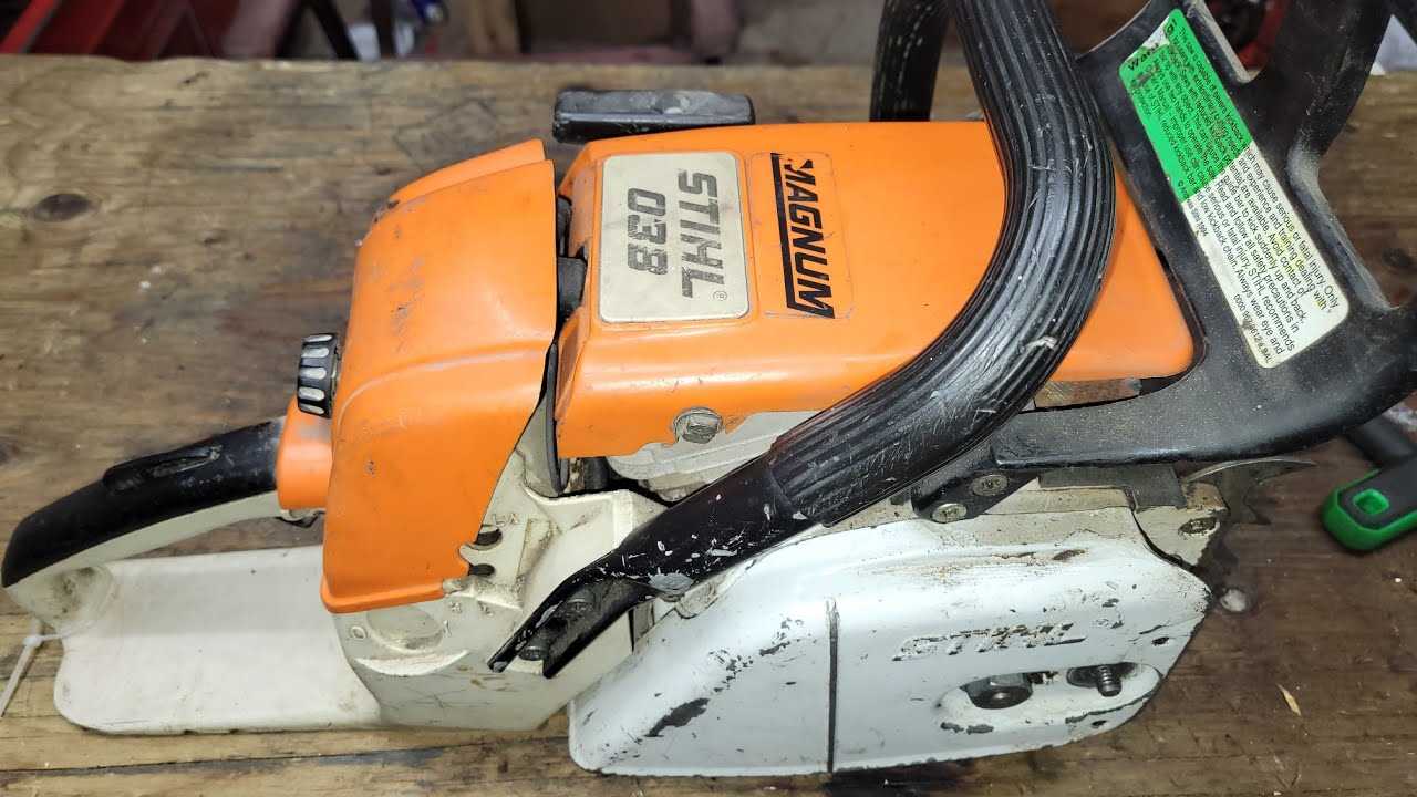 stihl 038 magnum chainsaw parts diagram