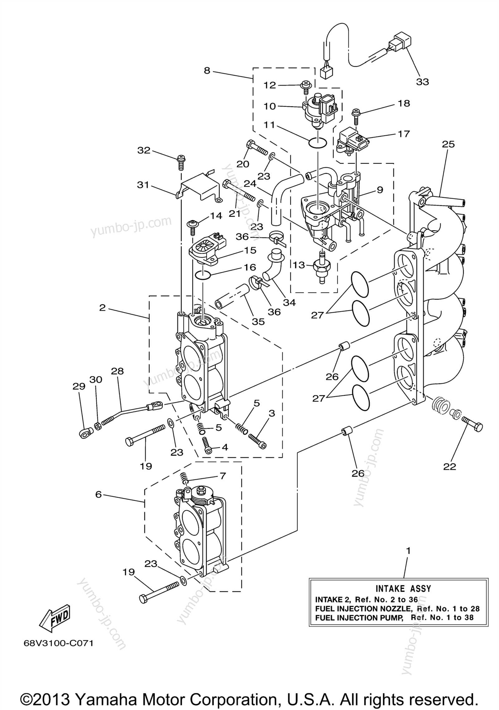 yamaha 115 parts diagram