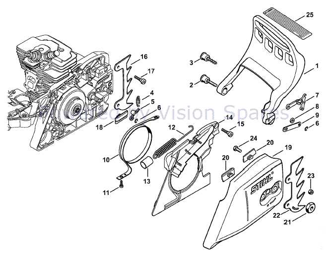 stihl ms311 parts diagram