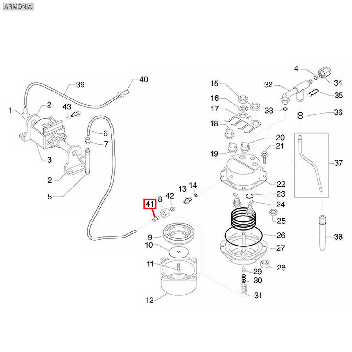 saeco aroma parts diagram