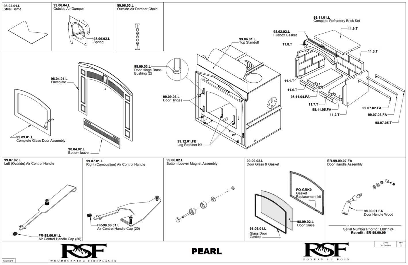 parts of fireplace diagram