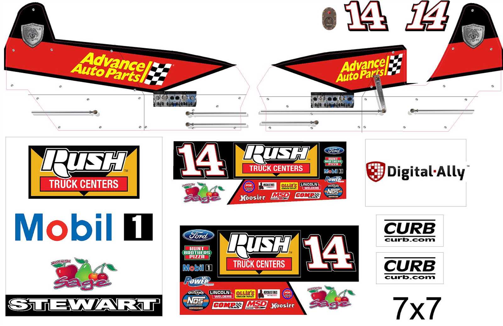 sprint car parts diagram