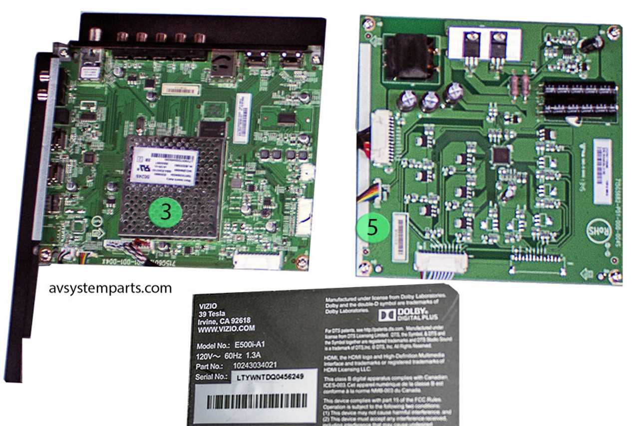 vizio tv parts diagram