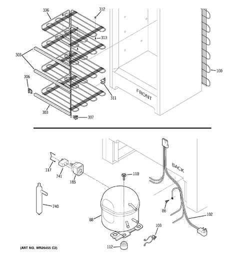 whirlpool upright freezer parts diagram