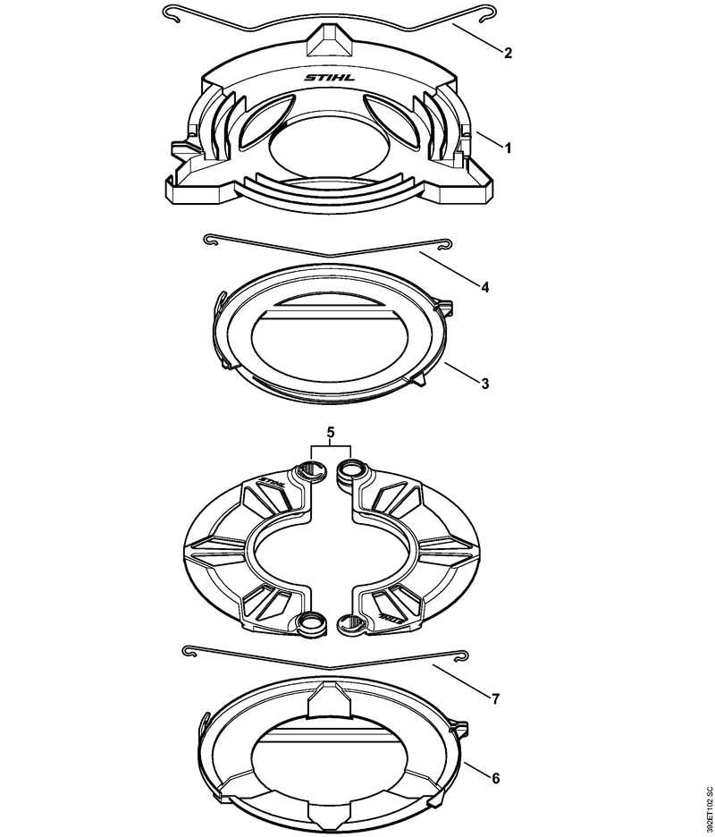 stihl km111r parts diagram