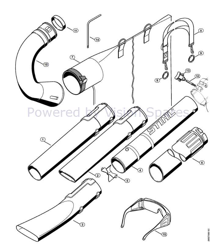 stihl bg55 leaf blower parts diagram