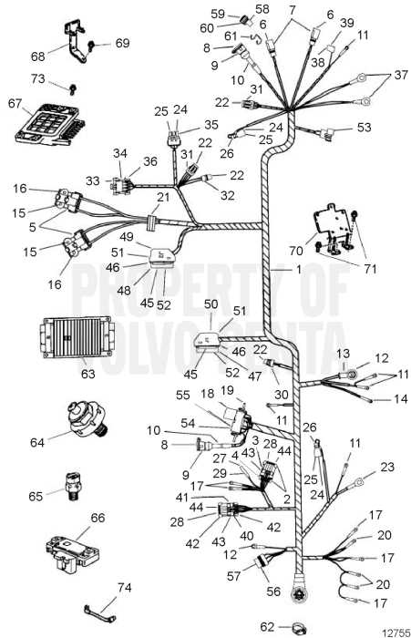 volvo penta 5.7 gi parts diagram