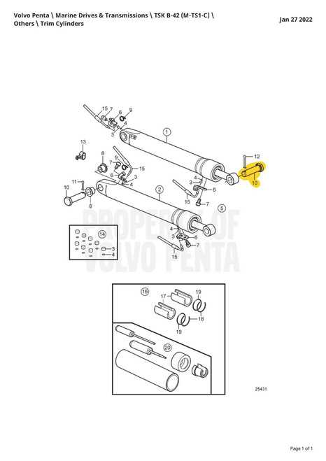 volvo penta dp sm outdrive parts diagram