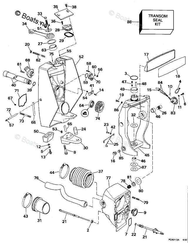 volvo penta sx a outdrive parts diagram