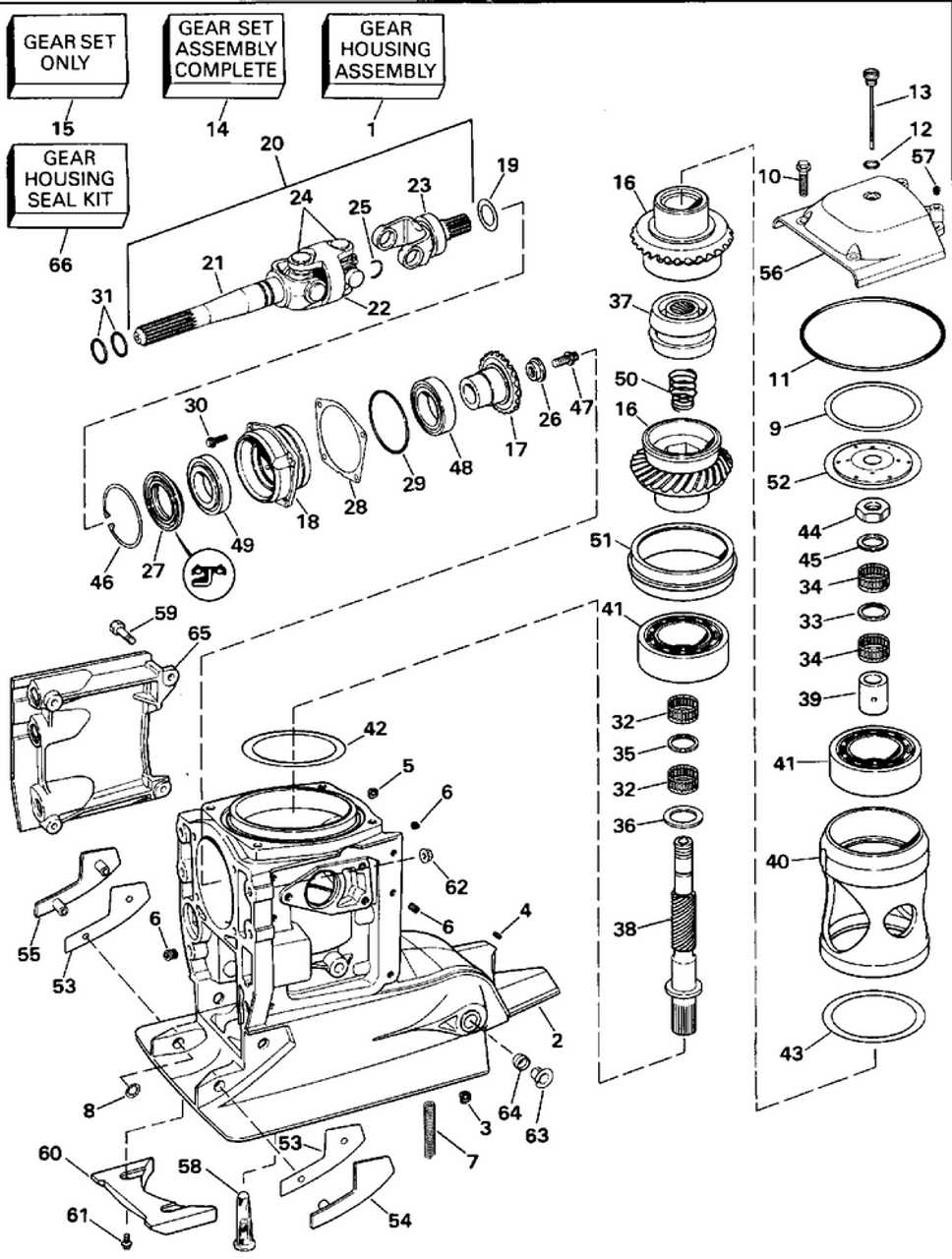 volvo penta sx m outdrive parts diagram