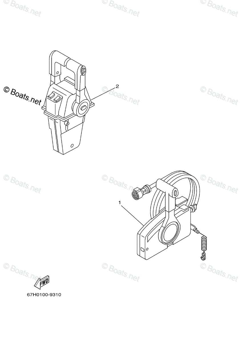 yamaha 703 control box parts diagram