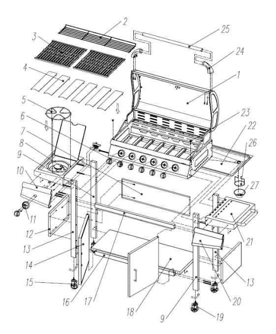 weber genesis parts diagram