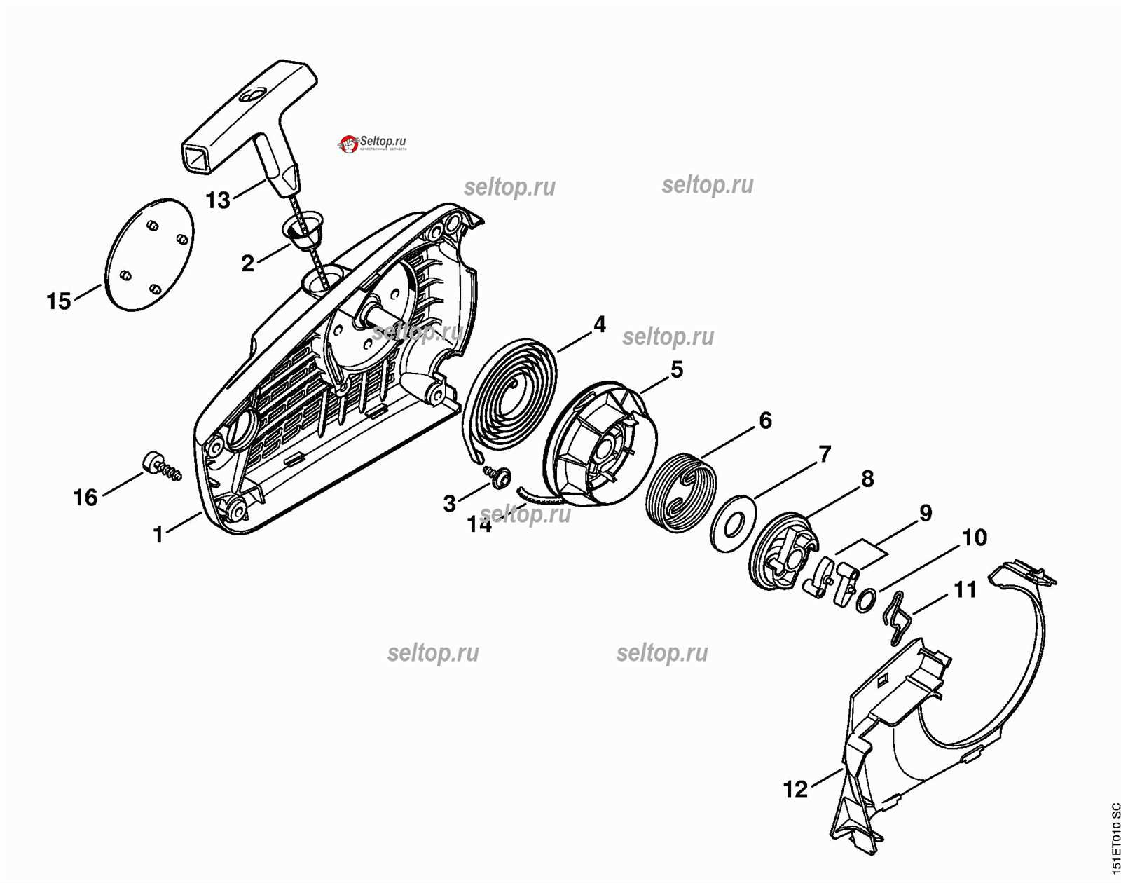 stihl ms 192 tc parts diagram