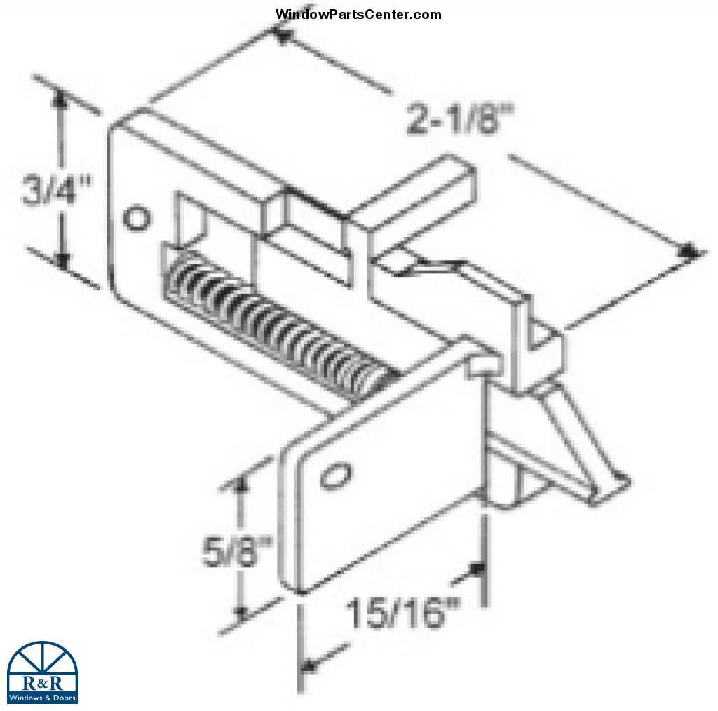 single hung window parts diagram