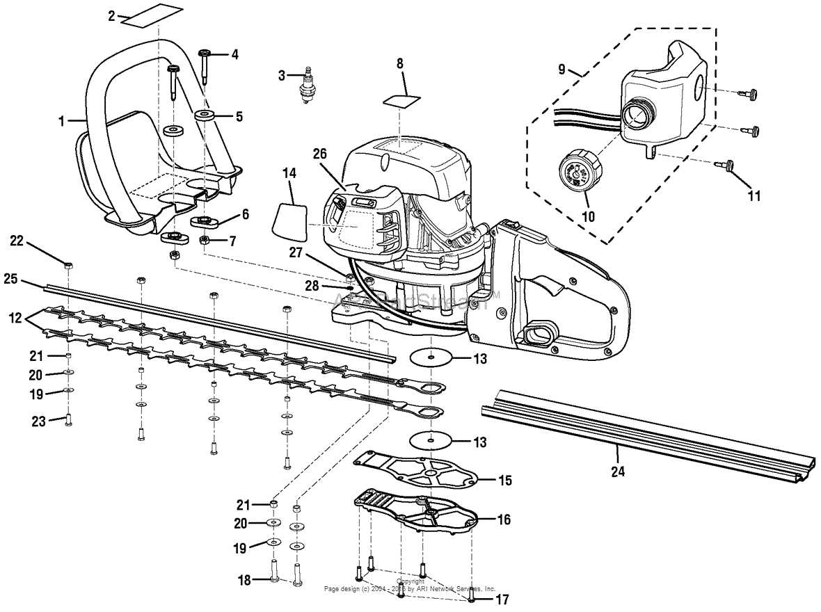 trimmer parts diagram