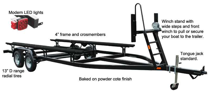 pontoon trailer parts diagram