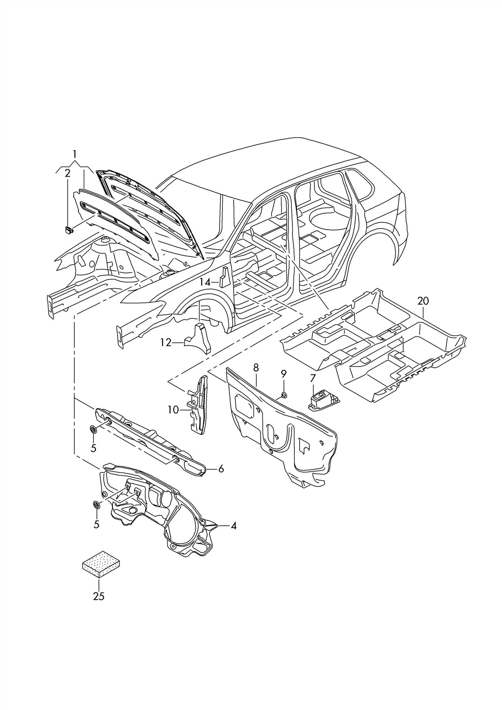 vw tiguan parts diagram