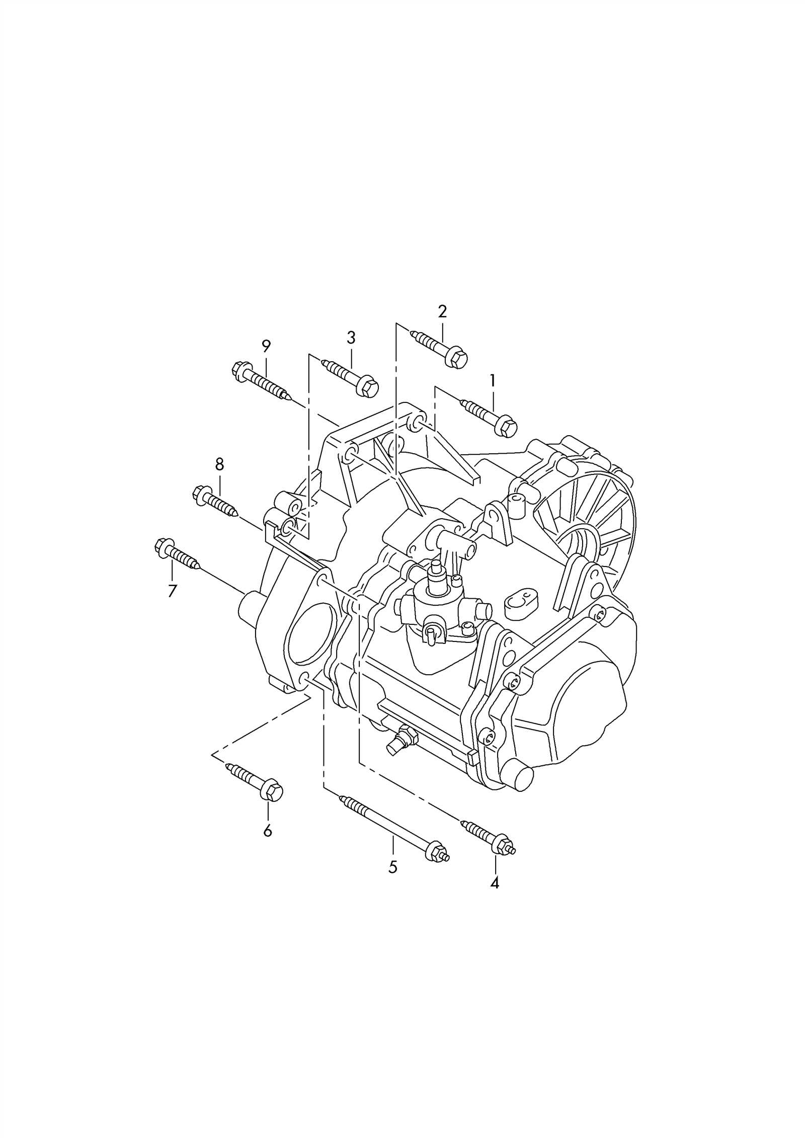 vw transmission parts diagram