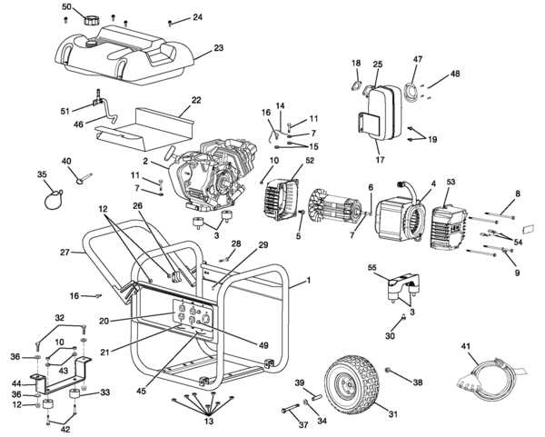 westinghouse generator parts diagram