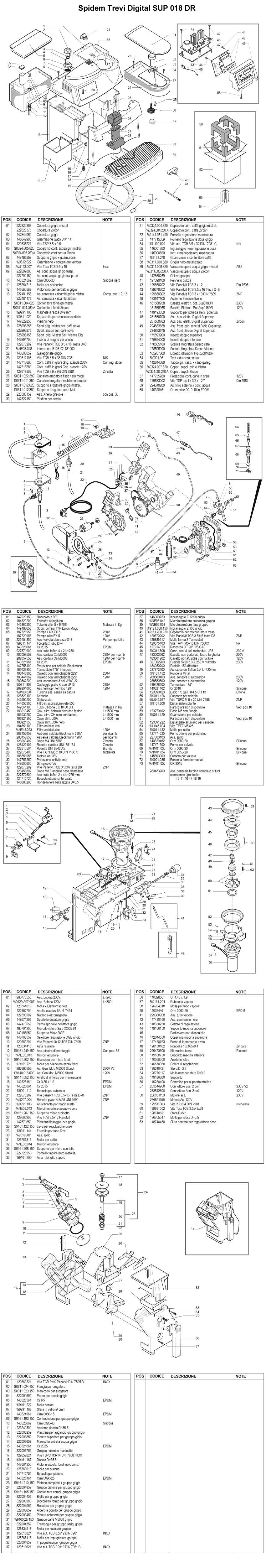 saeco vienna deluxe parts diagram