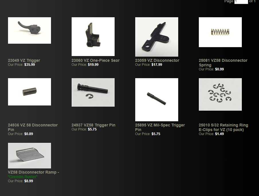 vz 58 parts diagram